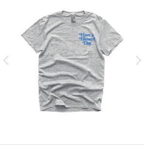 NWOT EUC GOD IS DOPE Gray White Blue  T-Shirt Bundle Size L